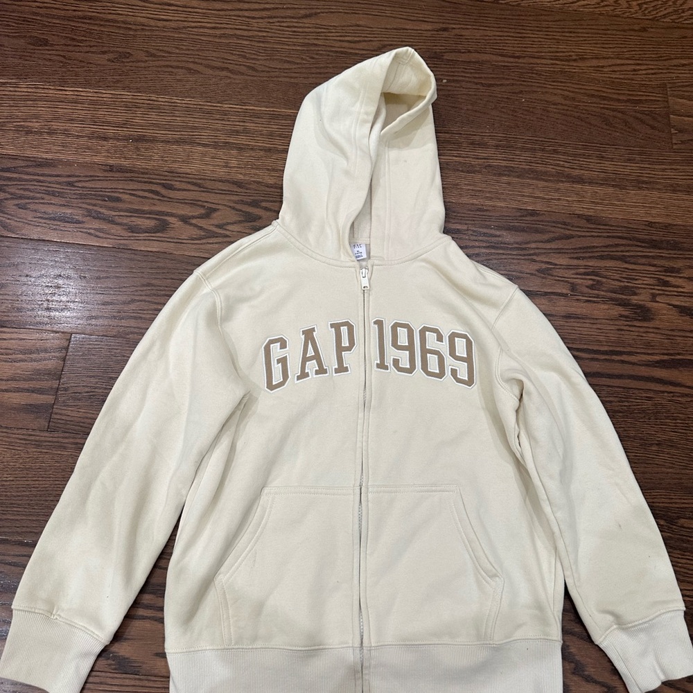 GAP Cream Hoodie Jacket